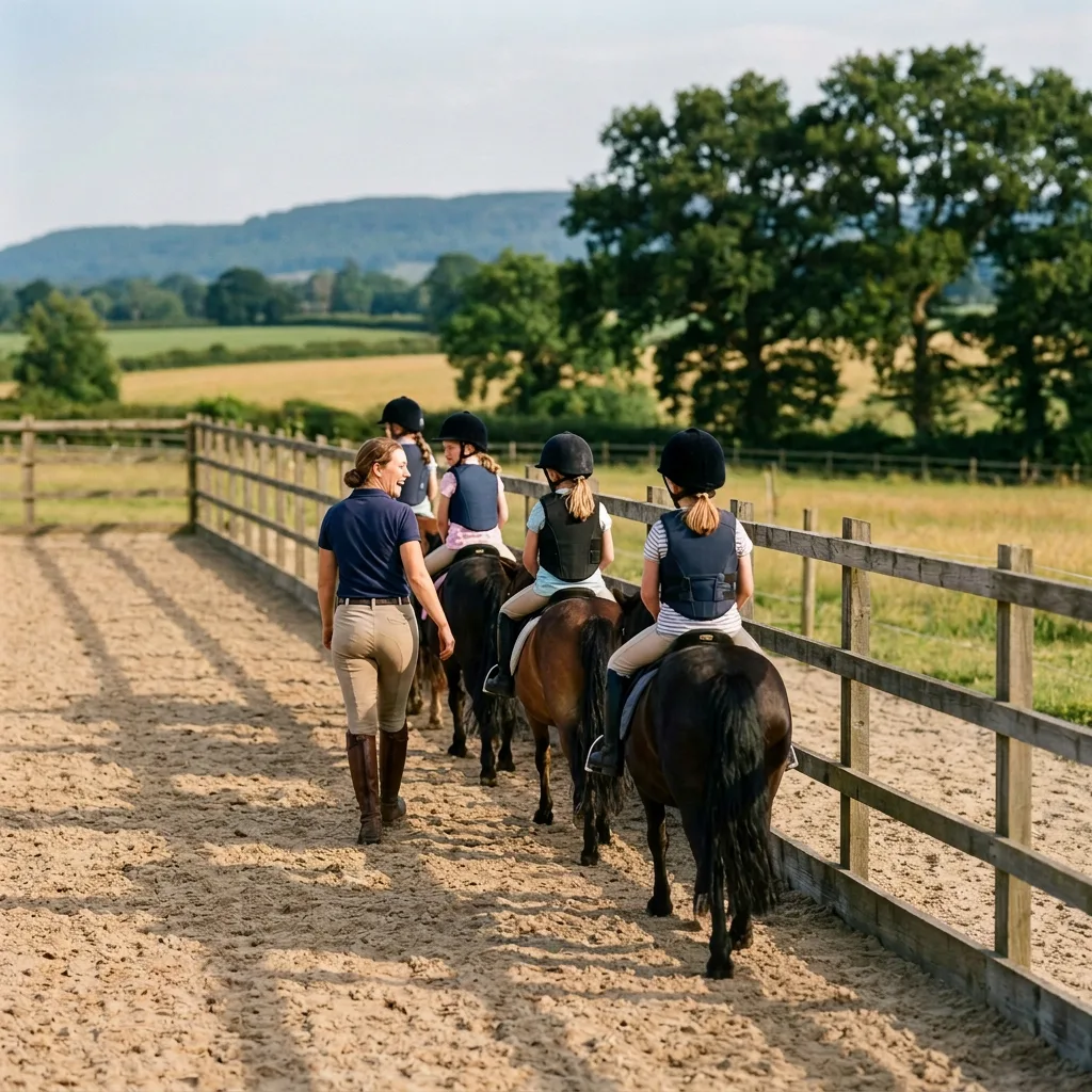 Cours de poney à Vasselin, Isère